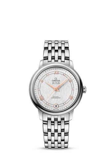 Omega De Ville Prestige Co-Axial 32.7 Stainless Steel / Vintage Silk Silver / Bracelet 424.10.33.20.52.001 (42410332052001)